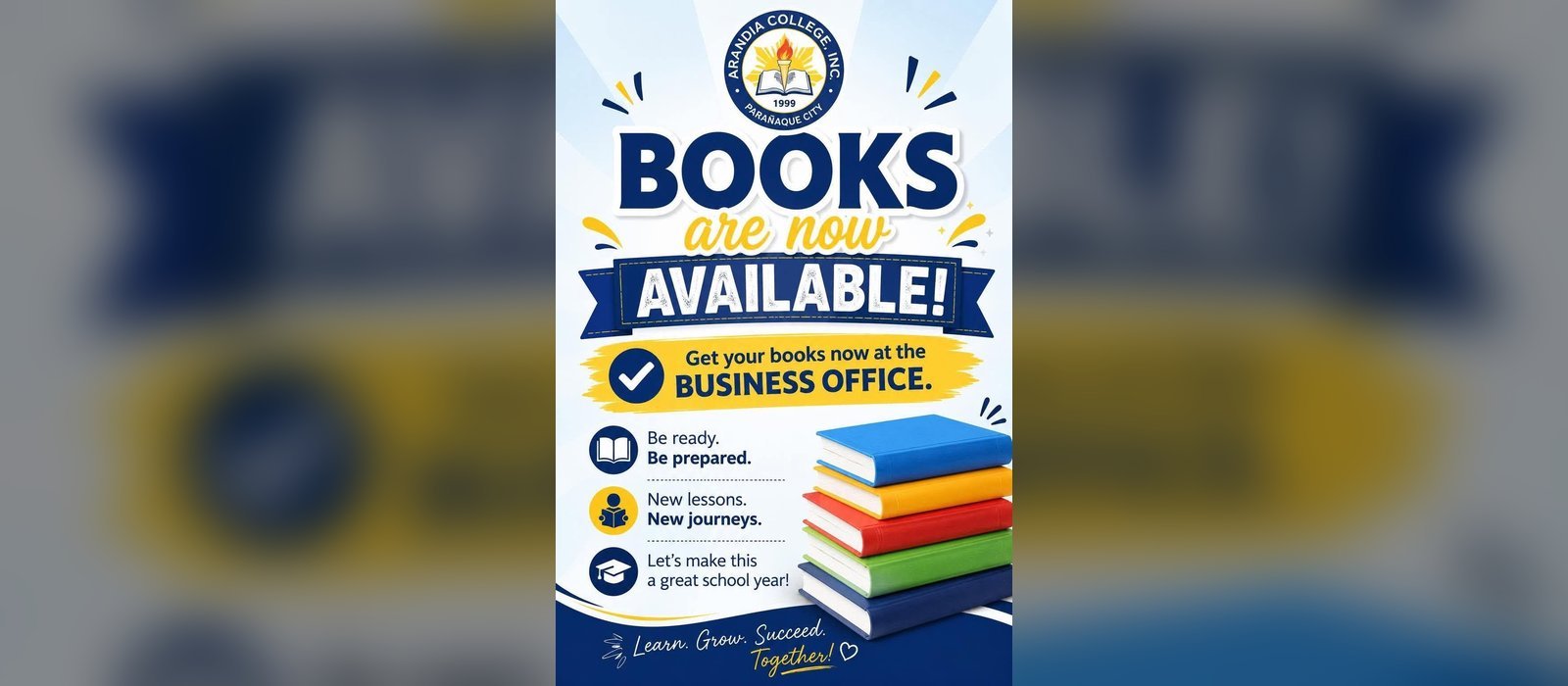 Books Are Now Available